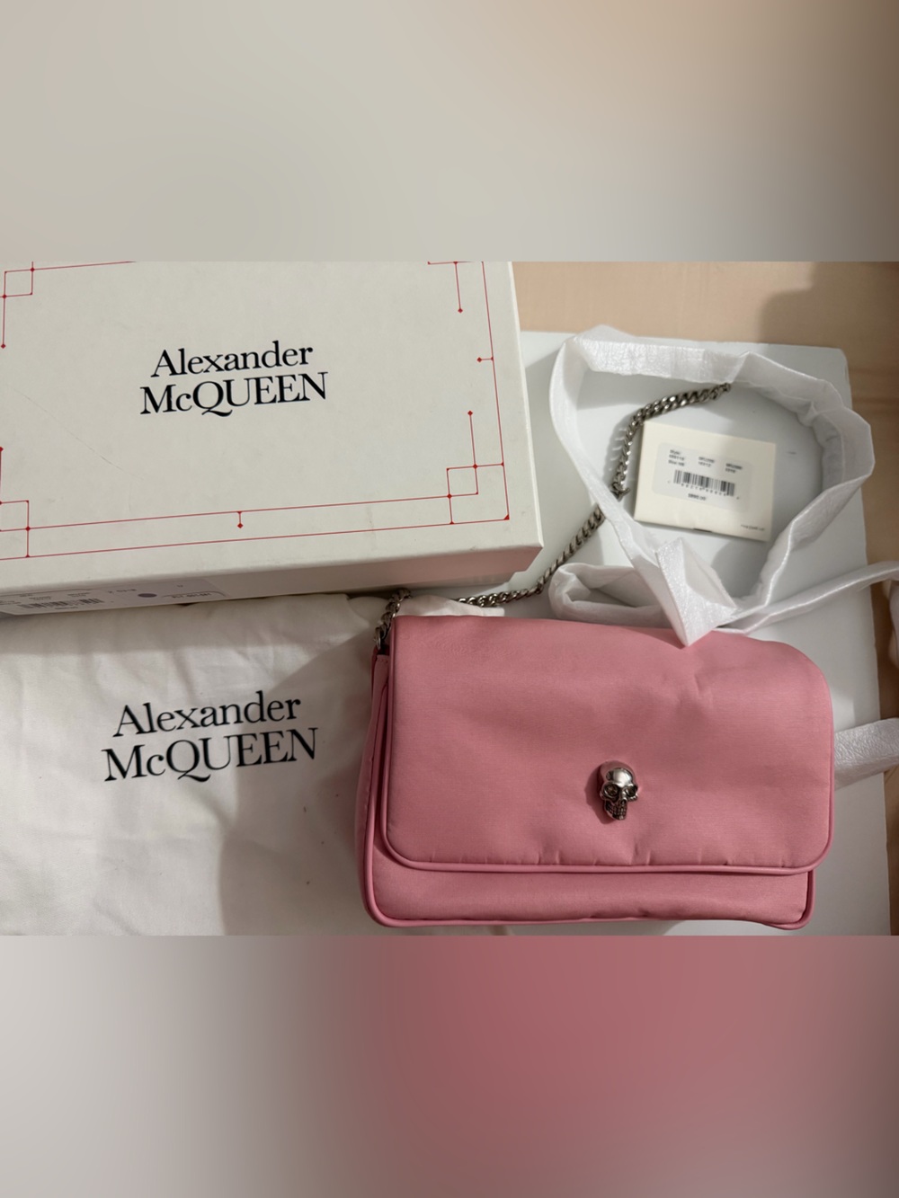 Alexander McQueen Skull Small nylon crossbody bag NWT and box